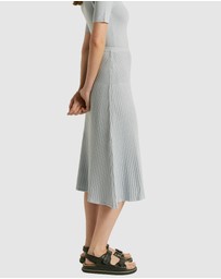 FRIEND of AUDREY - Santa Monica Lurex Midi Skirt