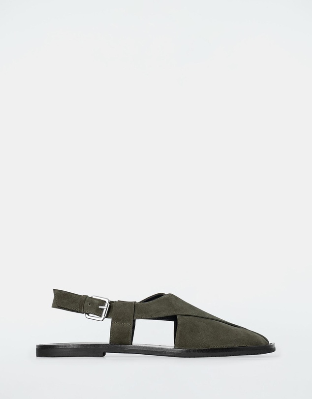 COS - Crossover Leather Slingback Sandals - Women's
