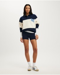 Cotton On Body Active - Plush Graphic Rugby Sweatshirt