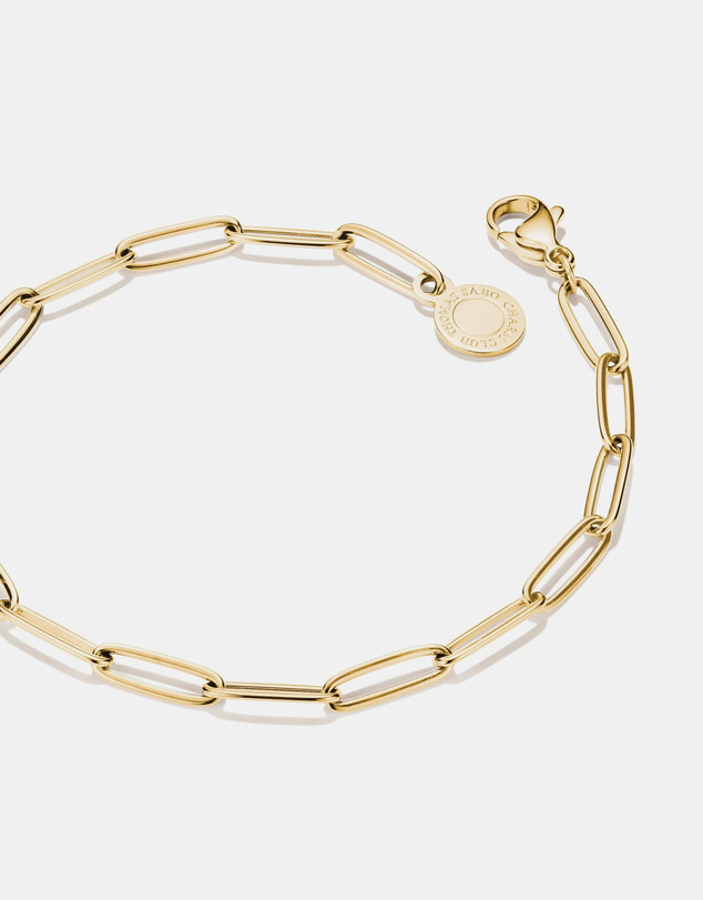THOMAS SABO - Gold-Tone Stainless Steel Charm Club Paperclip Bracelet