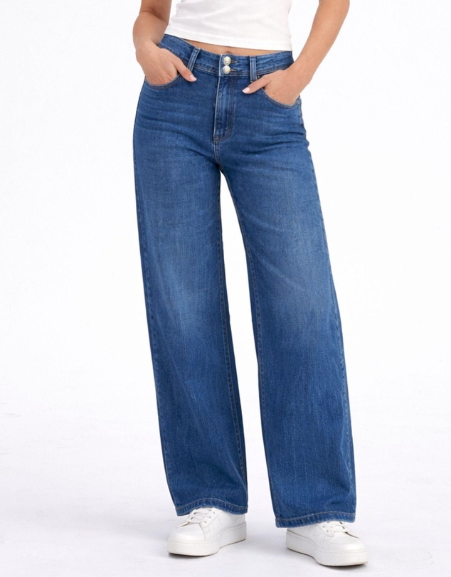 ONLY - Astoria High Waisted Wide Denim Jeans