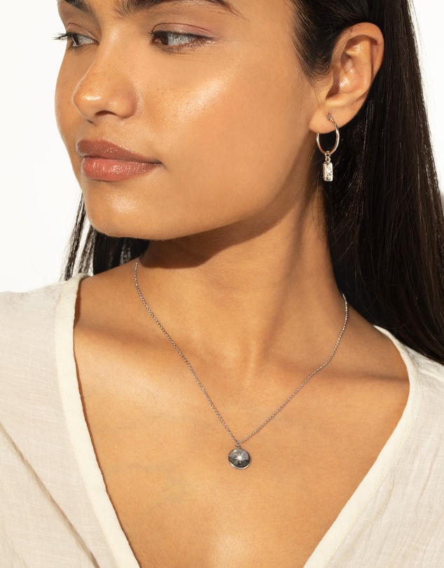 Mestige - True North Necklace - Silver Plated
