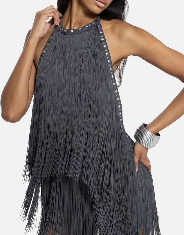 Jaded London - Backless Fringe Mini Dress