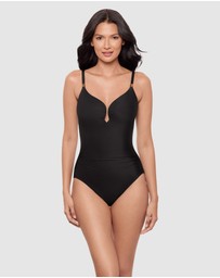 Miraclesuit Swimwear  - Razzle Dazzle Antheia Plunge Underwired Shaping Swimsuit