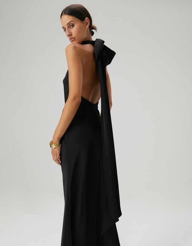 MISHA - Evianna Satin Maxi Dress