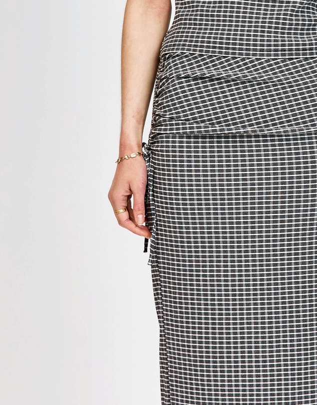 bul - Bruns Skirt Black White Check