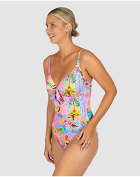 Baku Swimwear - Sardinia D-E Tie Front One Piece Swimsuit
