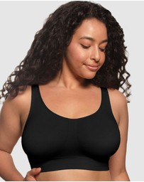 B Free Intimate Apparel - Double Lined Wire Free High Back Crop Bra (C-D-DD-E-F) Cup