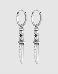 Haze & Glory - ICONIC EXCLUSIVE - Earrings Dagger Hoops 925 Sterling Silver