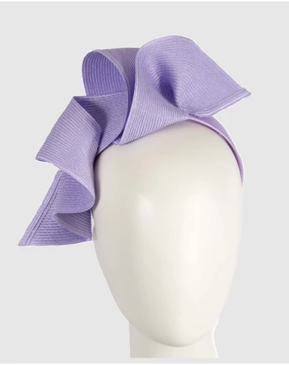 Max Alexander - Large Wavy Lilac Racing Fascinator