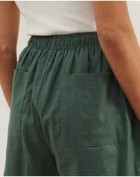 Atmos&Here - Raina Casual Linen Blend Shorts