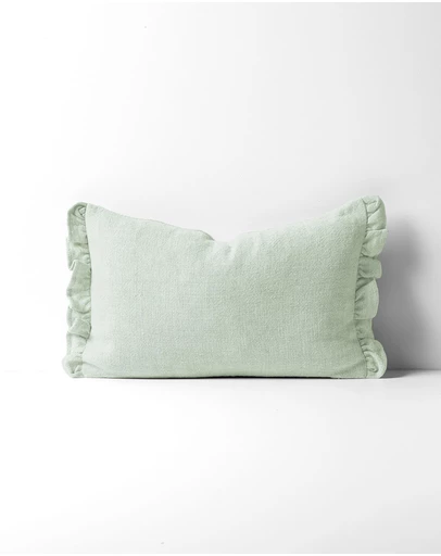 Aura Home - Ruffle Linen Cushion