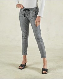 DRICOPER DENIM - Active Cobalt Blue Check Jeans