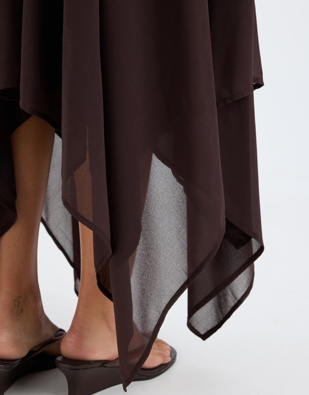 Calli - Aurora Asymmetrical Georgette Skirt