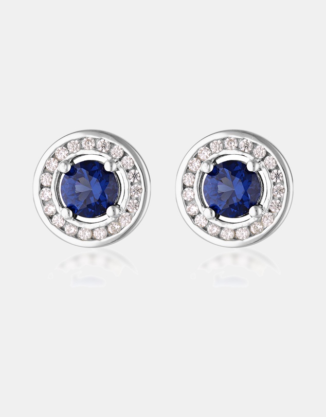 Georgini - Milestone Sapphire Halo Earrings