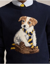Polo Ralph Lauren - Dog-Intarsia Cotton Sweater - ICONIC EXCLUSIVE - Teens