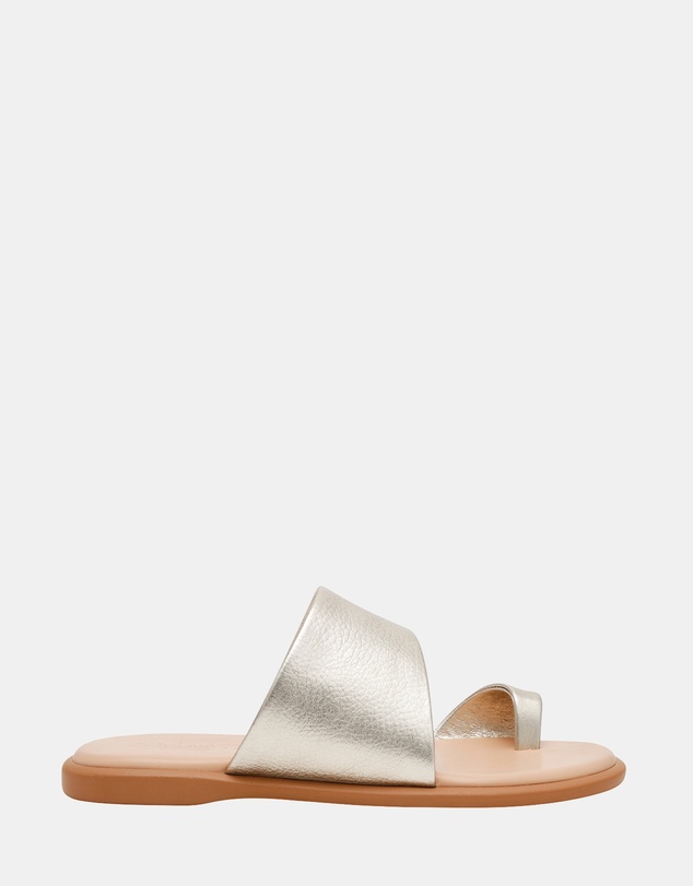 Steve Madden - Zani Gold Leather Sandals