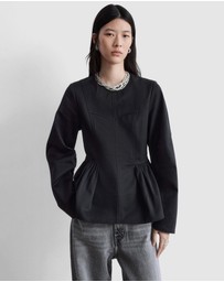 & Other Stories - Cotton Peplum Top