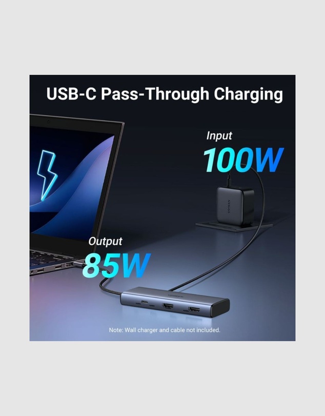 Ugreen - Ugreen 7-in-1 USB C Hub with Dual 4K display