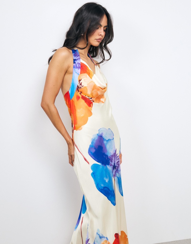AERE - Lea Halter Maxi Dress
