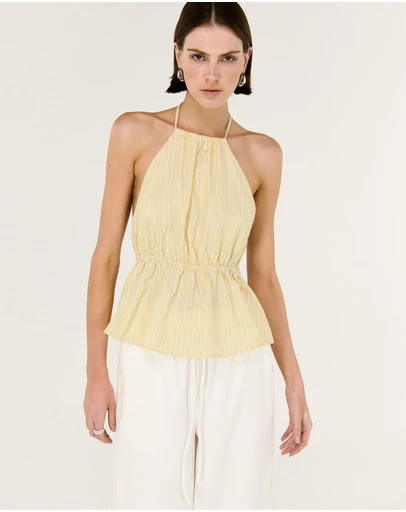 Staple the Label - Zeno Halter Top