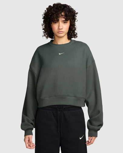 Nike - Studio Fleece Medium Weight Oversized Cropped Crew