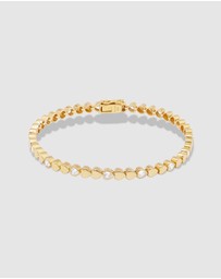 Wanderlust + Co - Multi Hearts 14K Gold Vermeil Bracelet