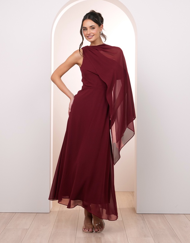 Pilgrim - Agatha Asymmetric Neck Gown
