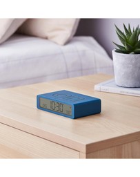 Lexon - Lexon Flip Classic Reversible Alarm Clock - Blue