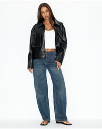 Dazie - Amaya Leather Look Jacket