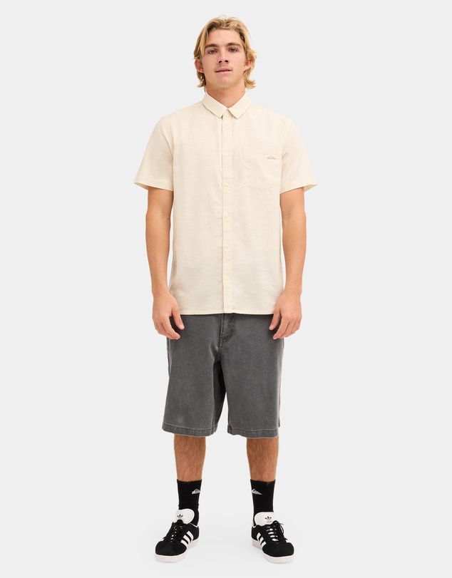 Quiksilver - Mens Palm Waves Short Sleeve Shirt