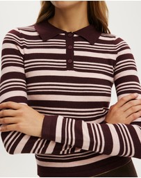 Cotton On - Sara Knit LS Polo