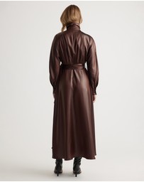 Decjuba - Bree Satin Wrap Maxi Dress
