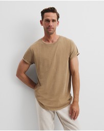 Country Road - Australian Cotton Longline Garment Dye T-shirt