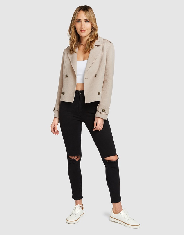 Belle & Bloom - Better Off Military Peacoat