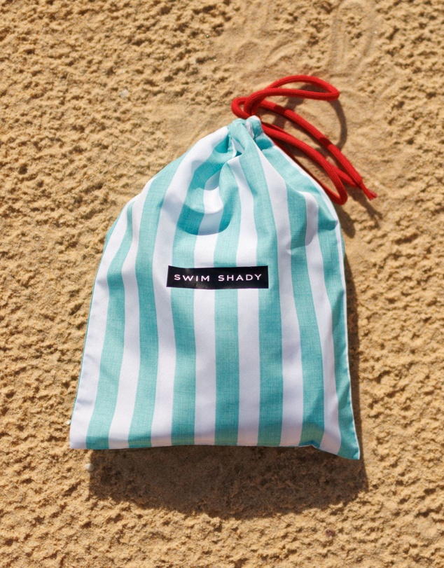 Swim Shady - Mint Flare Swim Shorts
