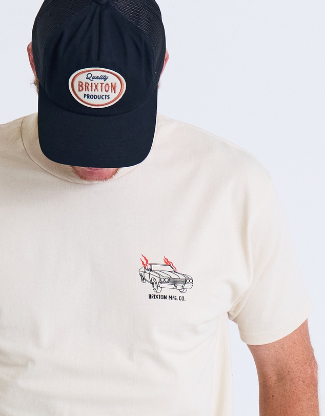 Brixton - Flaming Wheels Short Sleeve Tee