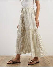 Atmos&Here - Vienna Cotton Gathered Midi Skirt