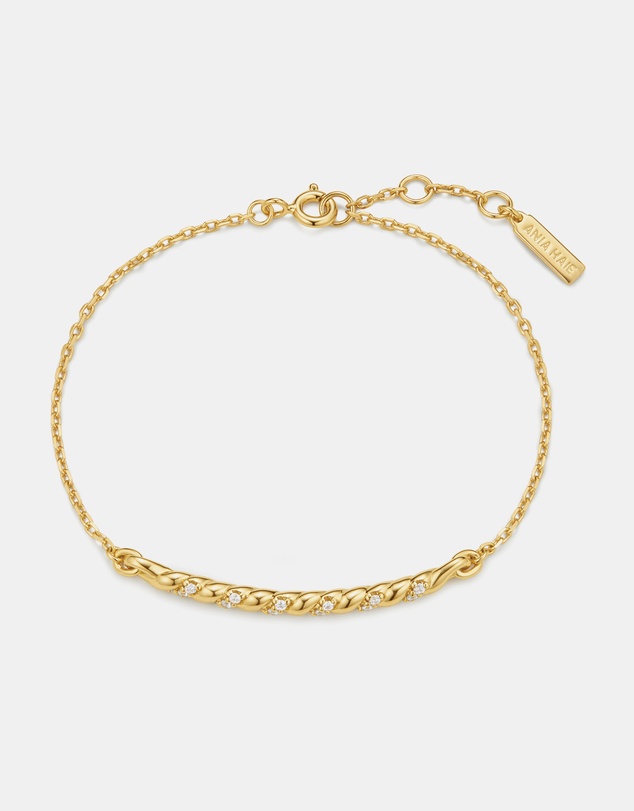 Ania Haie - Ania Haie Gold Twisted Bar Bracelet