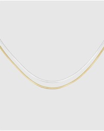 Rosefield - Snake Duotone Necklace and Bracelet Set