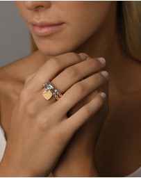 Von Treskow - Heart Double Stretchy Ring