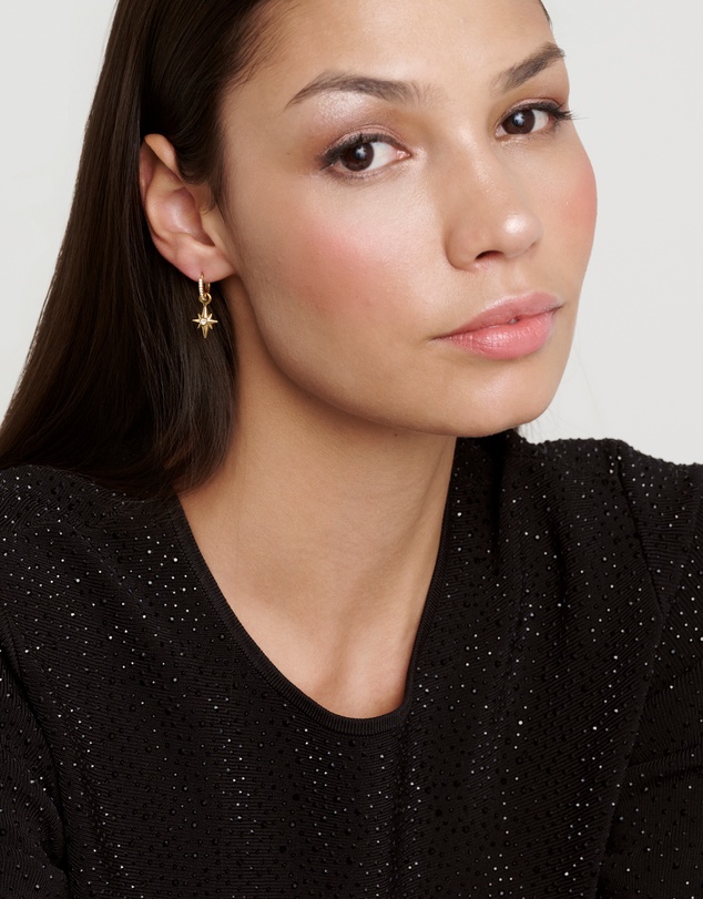 Ted Baker - SINA: Star Charm Crystal Huggie Earrings