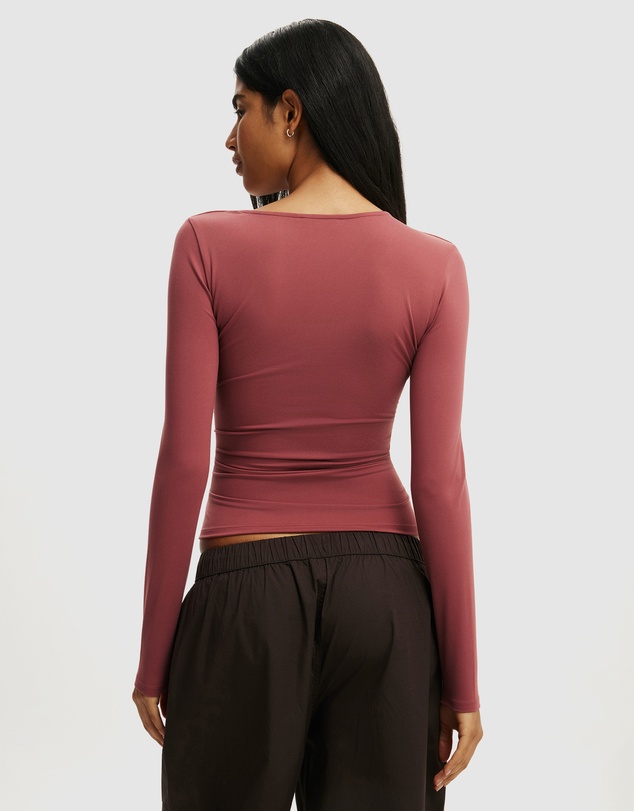 Cotton On - Hold Me Asymmetric Long Sleeve Top