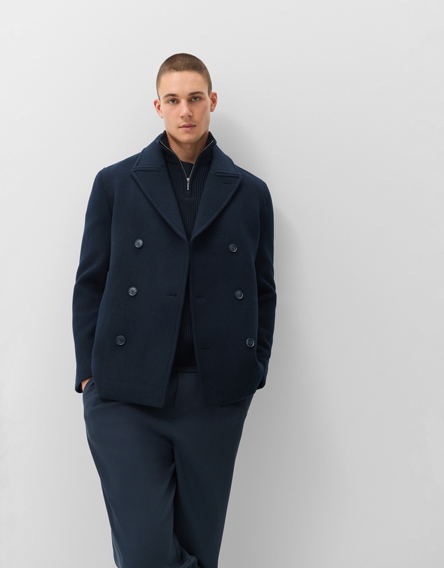 UNISON - Wool Blend Peacoat