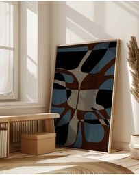 Olive et Oriel - Contour 4 by Shatha Al Dafai Art Print