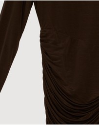 Revibe - Repaired MISHA The Sari LS Stocking Mini Dress - AU 8