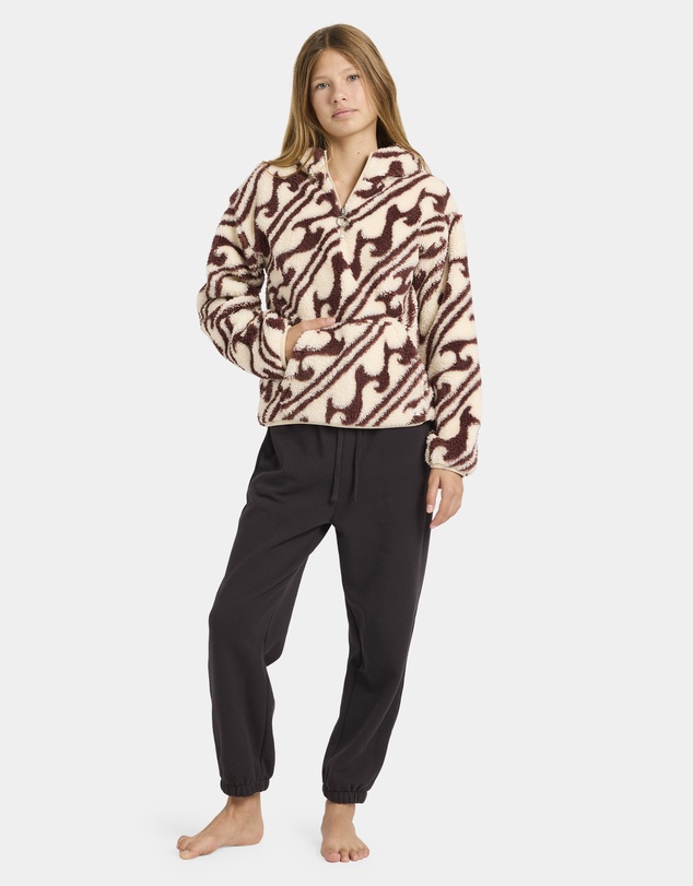 Billabong - Girls 8 to 16 Dark Wave Half Zip Fleece Top