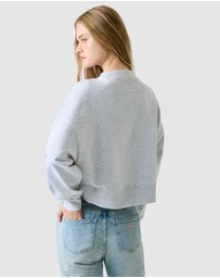 GUESS Jeans - GUESS JEANS Cropped Crew Sweater