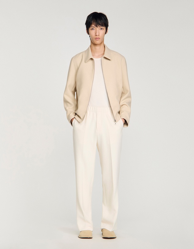 Sandro - Large Jersey Pants