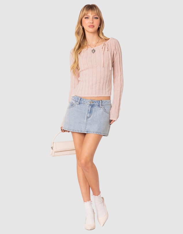 EDIKTED - Emmy Open Back Knit Top